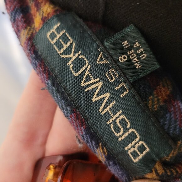 Vintage Plaid Wool Skirt - Gorgeous - Picture 2 of 3